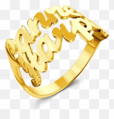 Two Name Ring 14k Gold Plated Silver For Her Emoji,Chad Emoji Copy Paste