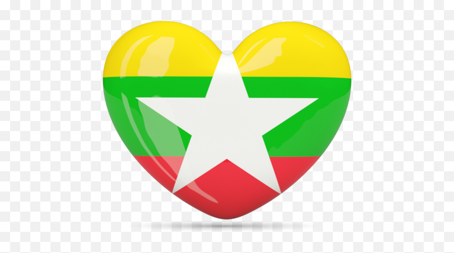 Flag Icon Of Myanmar At Png Format - Myanmar Flag Heart Png Emoji,Fubar Emoji