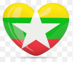 Flag Icon Of Myanmar At Png Format - Myanmar Flag Heart Png Emoji,Fubar Emoji
