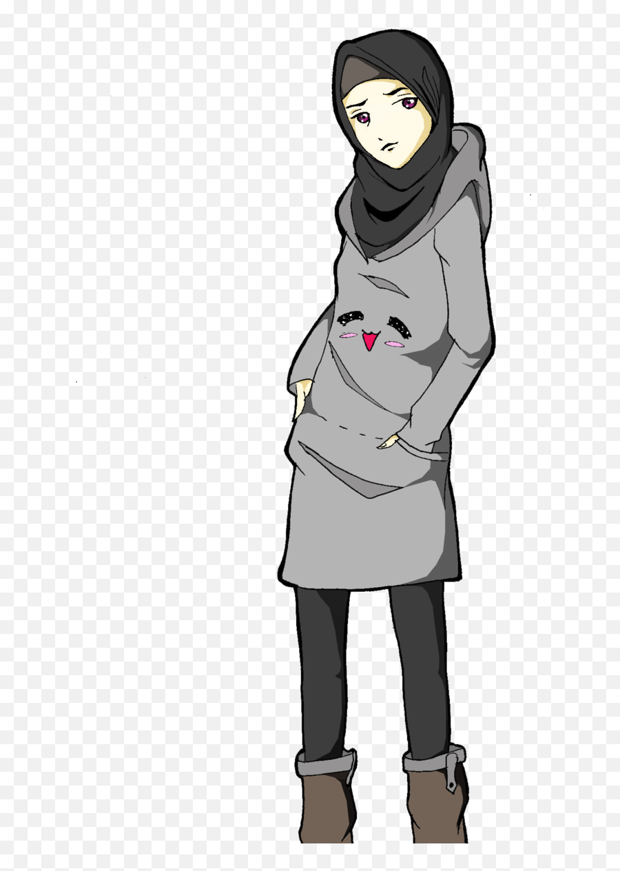Tumbler Drawing Gambar - Hijab Sketch Emoji,Drawing Emotions Anime