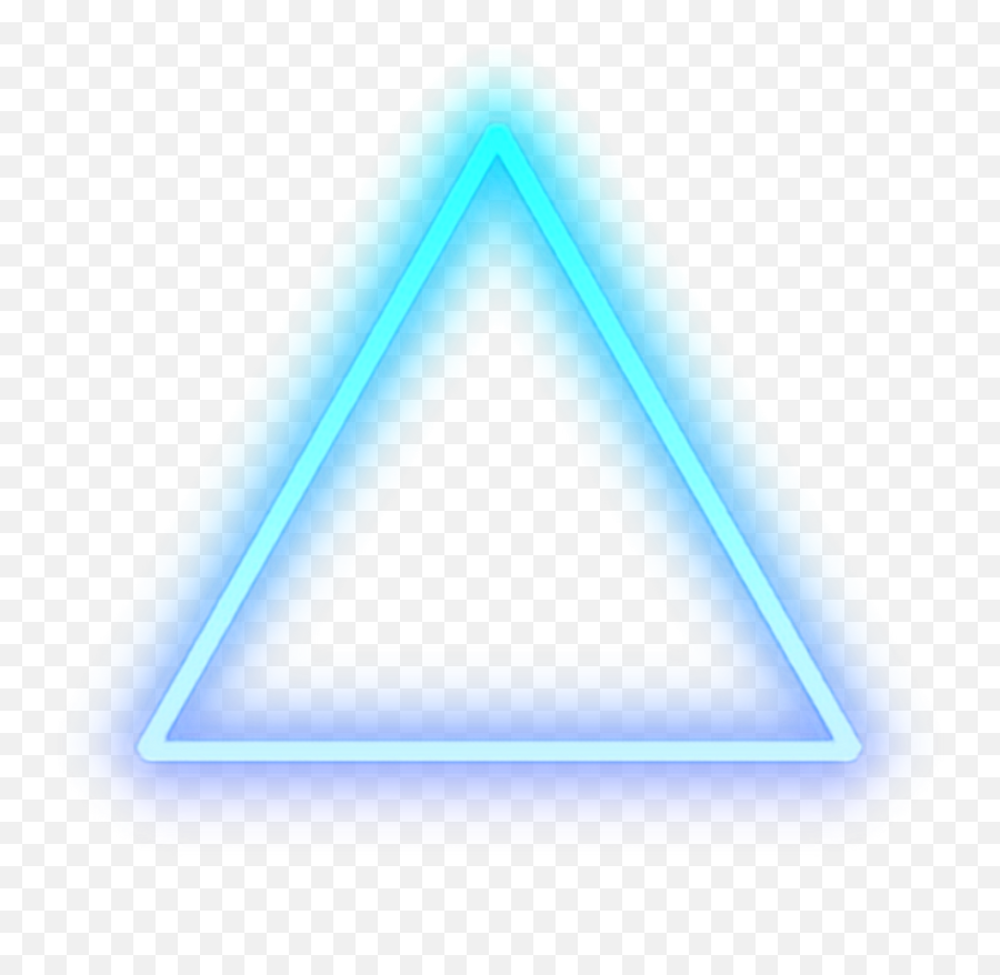 Blue Triangle Neon Gradient Sticker - Vertical Emoji,Blue Triangle Emoji
