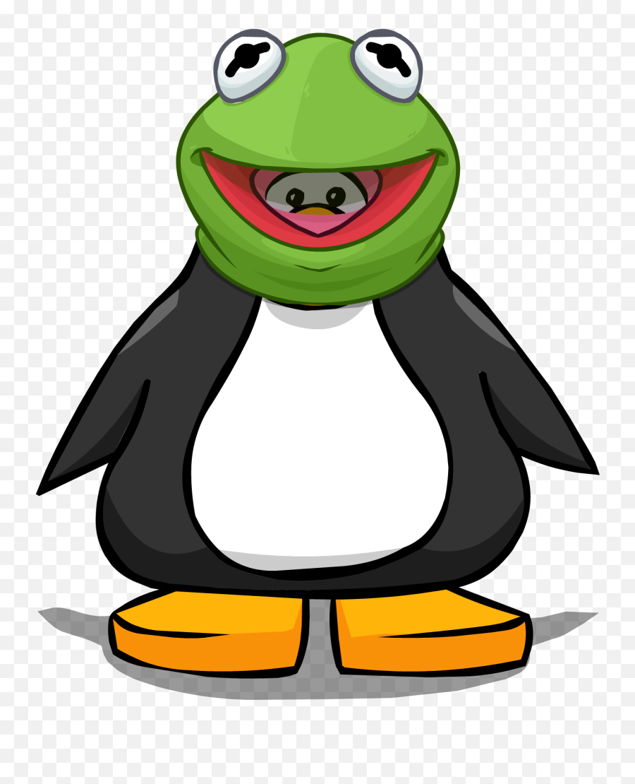 Kermit The Frog Head - Club Penguin Penguin Colors Emoji,Kermit Emoji