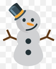 Snowman Without Snow Emoji Clipart - Muñeco De Nieve Emoji,Snowman Emoji