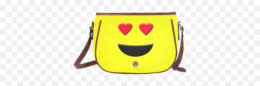 Emoticon Heart Smiley Saddle Bagsmall Model 1649 Full Customization Id D351890 - Happy Emoji,Emoticon Purse
