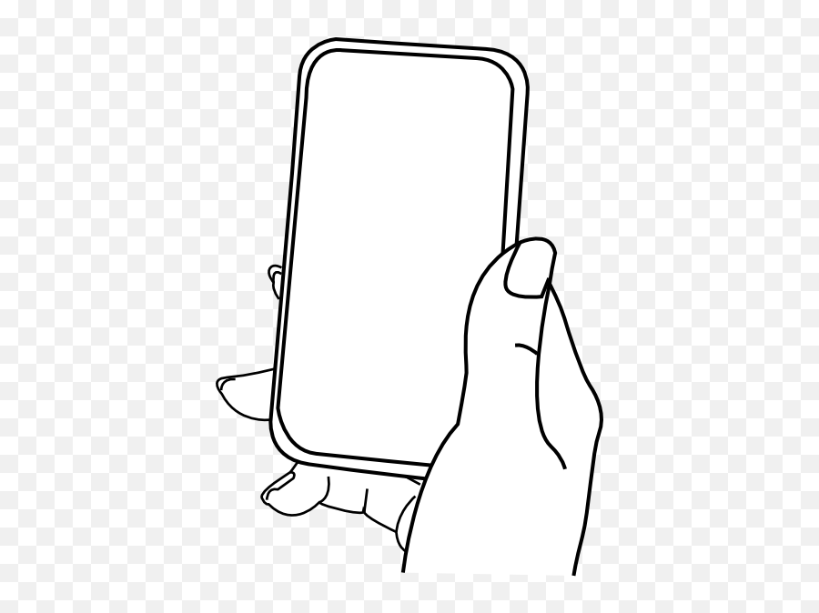 Download 28 Collection Of Iphone Drawing Cartoon - Hand Hand Holding It Phone Cartoon Emoji,Iphone Emoji Vector Download