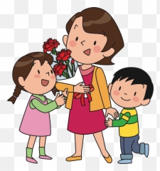 Emotion Art People Png Clipart - Mother And Children Clipart Emoji,Children Emotion