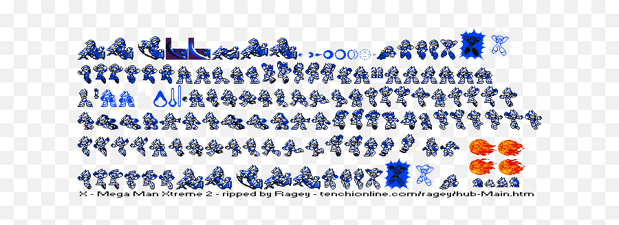 Random Hoo Haas Sprites Mega Man - Megaman Xtreme Sprite Sheet Emoji,Megaman Emoticons