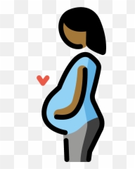 Pregnant Woman Emoji Clipart Free Download Transparent Png - Free Pregnancy Clip Art,Emojis Female Girls Women's