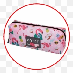 Estojo Escolar Emoji Flamingo 7790513 - Pacific Estojo Emoji,Flamingo Emoji