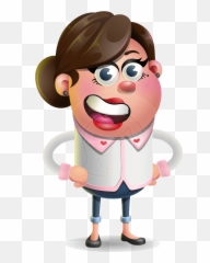 Vector 3d Office Woman Cartoon - Portable Network Graphics Emoji,Cartoon Emotions 3d