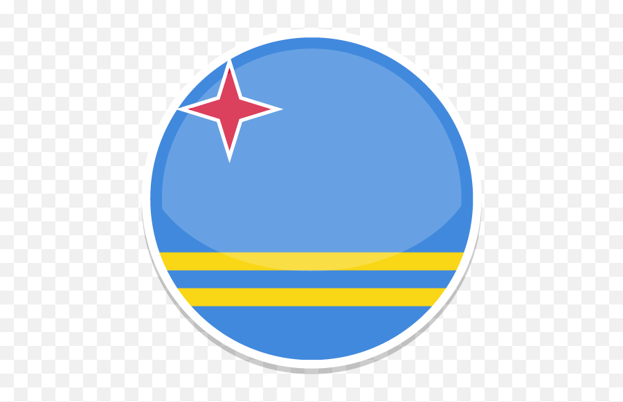 Aruba Icon - Aruba Flag Round Emoji,Cambodia Flag Emoji