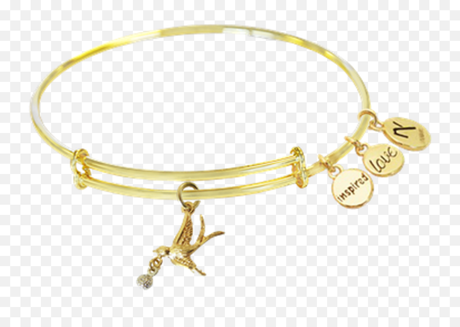 Birdie Golf Charm Inspired Love Bangle - Solid Emoji,Emoji Charms