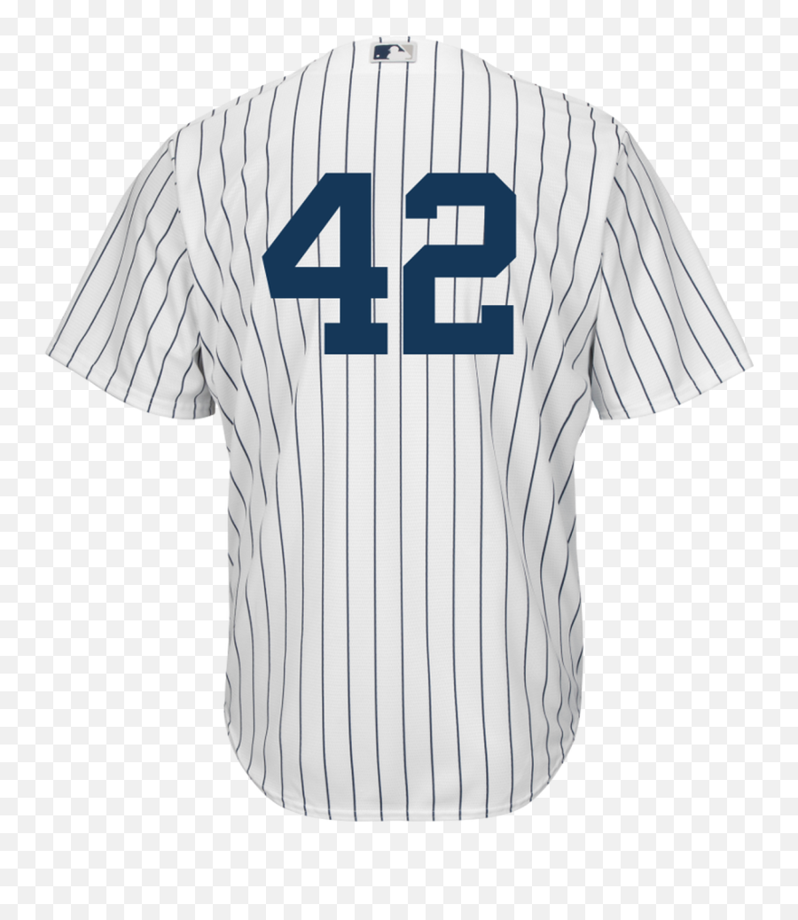 Jackie Robinson Day 42 Jersey - Ny Yankees Replica Adult Home Jersey Short Sleeve Emoji,Emotions Of Corey Kluber