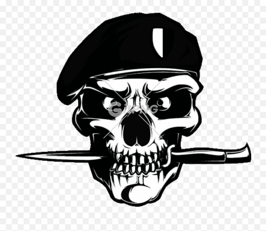 Tags - La Gitpng Free Stock Photos Skull Army Logo Emoji,Vk Emoji Beret
