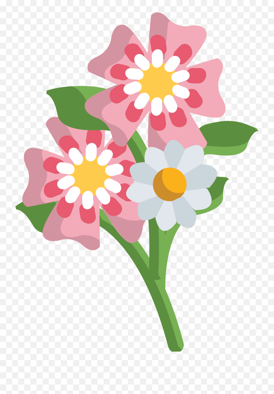 Bouquet Emoji Clipart Free Download Transparent Png - Clip Art,Pink Flower Emoji