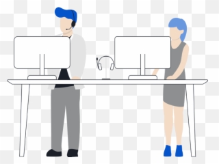 Contact Center For Skype For Business - Office Worker Emoji,Ms Lync Emoticons Into Wall