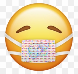 Emoji Iphone Emojiiphone Sticker - Transparent Emoji Sick Face,Emoticons Coração