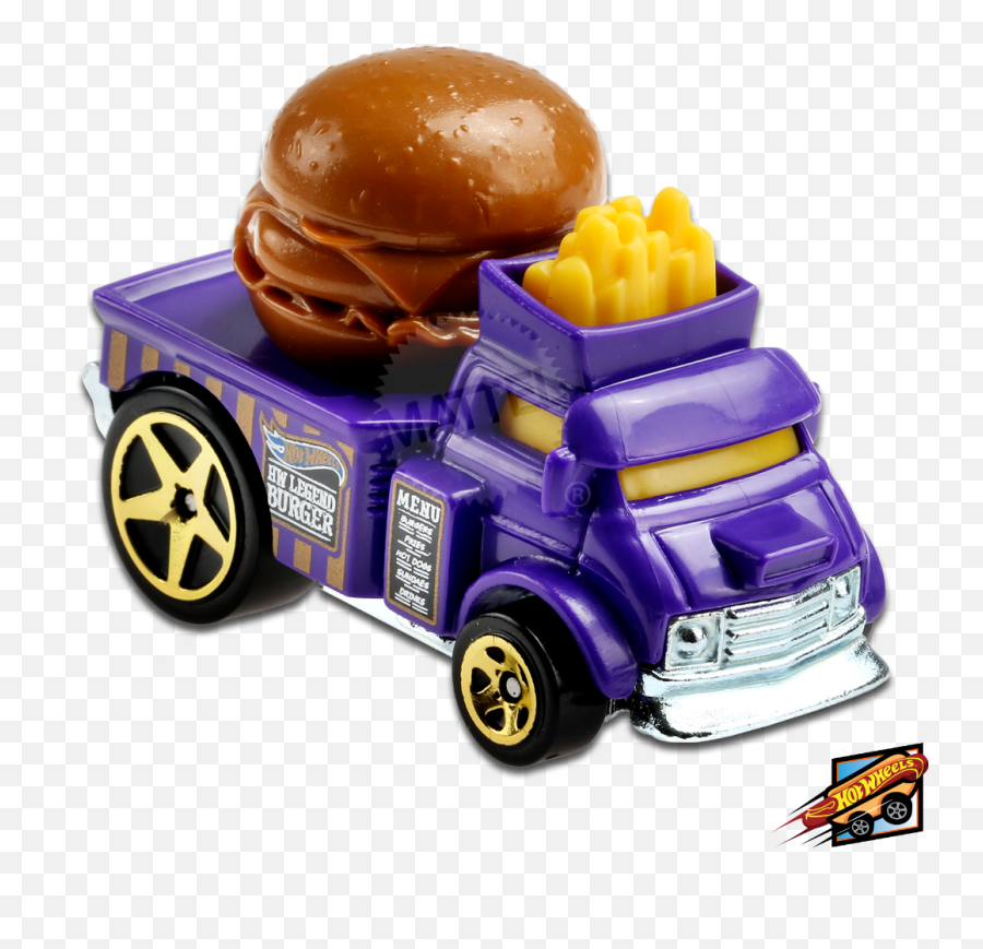 Hot Wheels New Releases 03 - Hot Wheels Buns Of Steel Emoji,Fries And Burgers Made Out Of Emojis