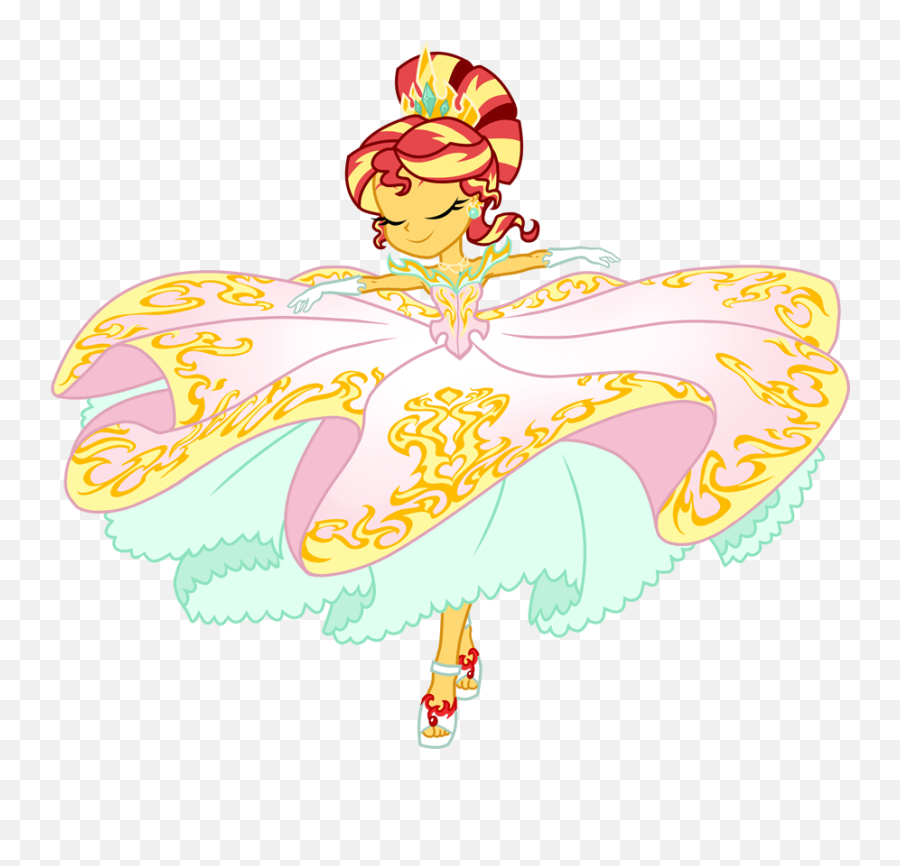 Clothes Dress Fashion Feet Gown - Mlp Eg Princess Sunset Shimmer Emoji,Llama Emoticons Deviantart