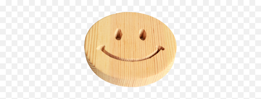 Smiley Face Wooden Emoji - Happy,Grass Emoji