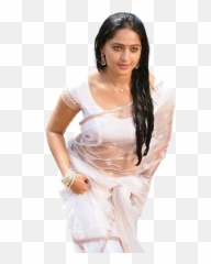 Actresses In Transparent Dress - Anushka Hot In White Saree Emoji,Samantha Telugu Actress In Emojis