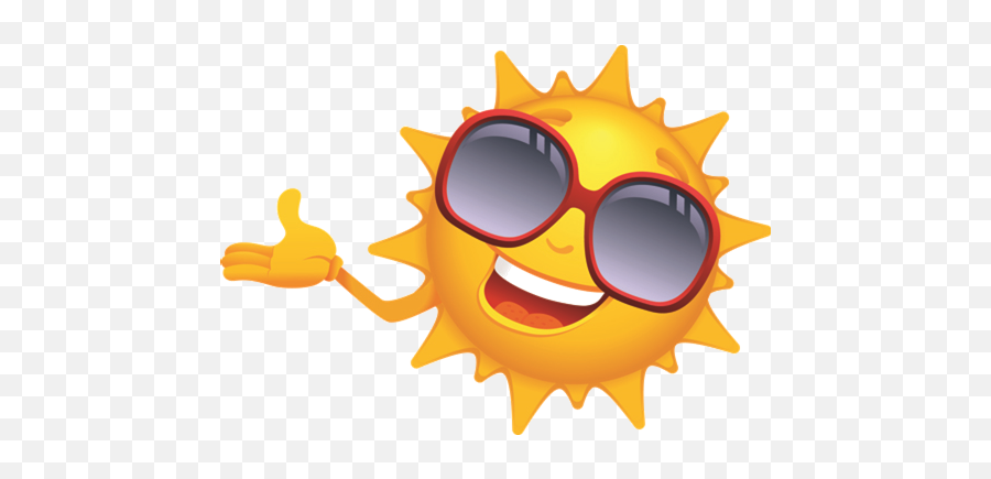 Download Hd Summer Sun - Cartoon Sun Transparent Png Image Emoji,Animated Sun Emoticon