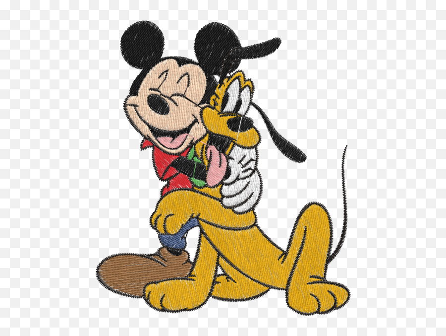 Matriz De Bordado Mickey E Pluto Emoji,Emoticon Simbolo Do Mickey