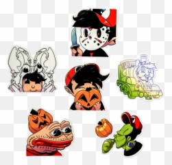 Chilled Halloween Twitch Emote Pack Free Shipping Emoji,Twitch Emoticon Artist