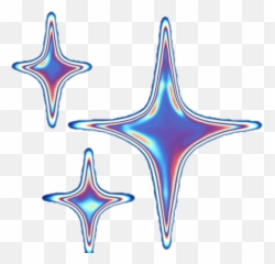 Holo Holographic Iridescent Sticker - Holographic Star Emoji Transparent,Holo Emoji