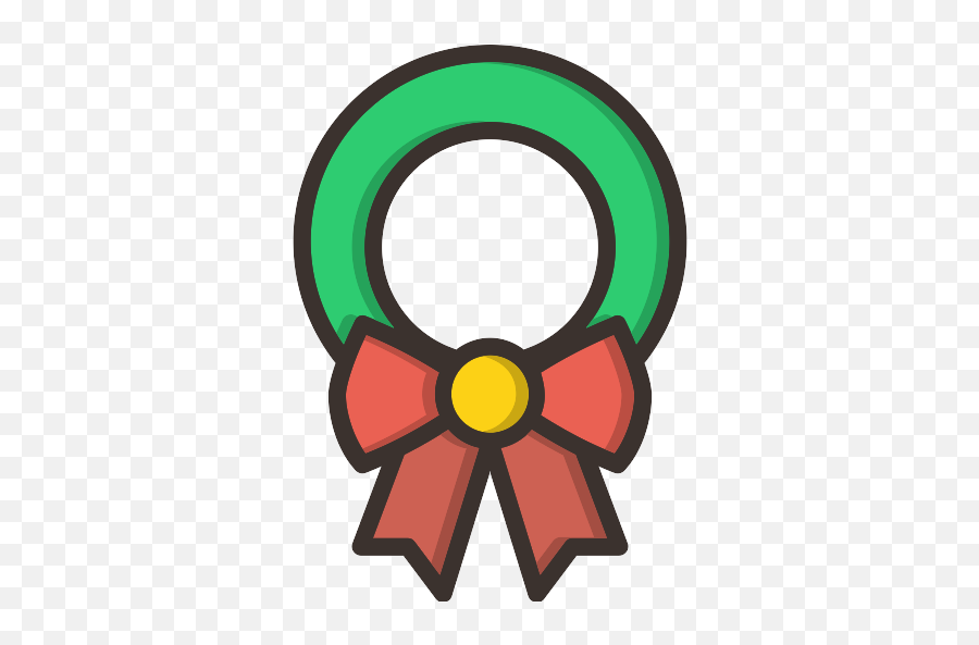Christmas Wreath Wreath Vector Svg Icon 2 - Png Repo Free Emoji,Christmas Wreath Text Emoticon