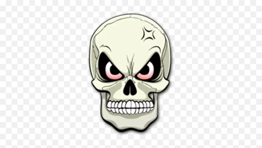 Skull Sticker Pack - Stickers Cloud Emoji,Skull With Emotion