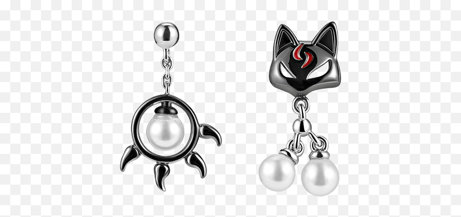 Thaya 925 Sterling Silver Earring Cute Black Cat U0026 Paw Stud Earring Japanese Style For Women Silver Ear Fashion Fine Jewelry Emoji,Cat Paws Japanese Emoticon