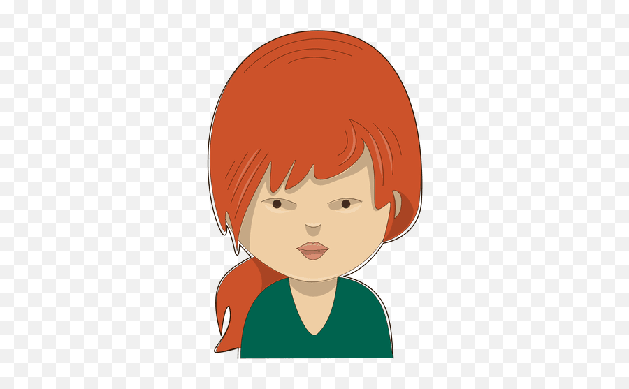 Red Hair Woman Serious Transparent Png U0026 Svg Vector Emoji,Red Hair Lady Emoji