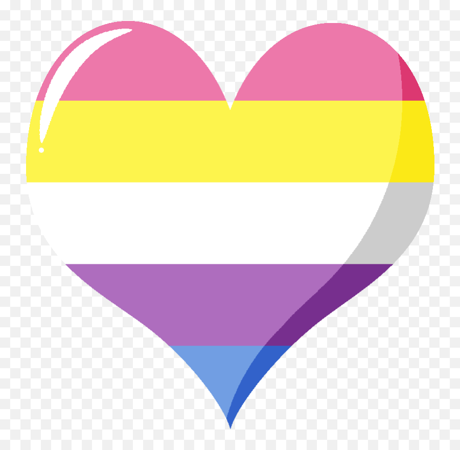 Heart Lgbt Bigender Pride 314323307090211 By Lgbtstickers Emoji,Pan Flag Discord Emoji