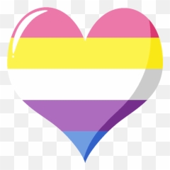 Heart Lgbt Bigender Pride 314323307090211 By Lgbtstickers Emoji,Pan Flag Discord Emoji