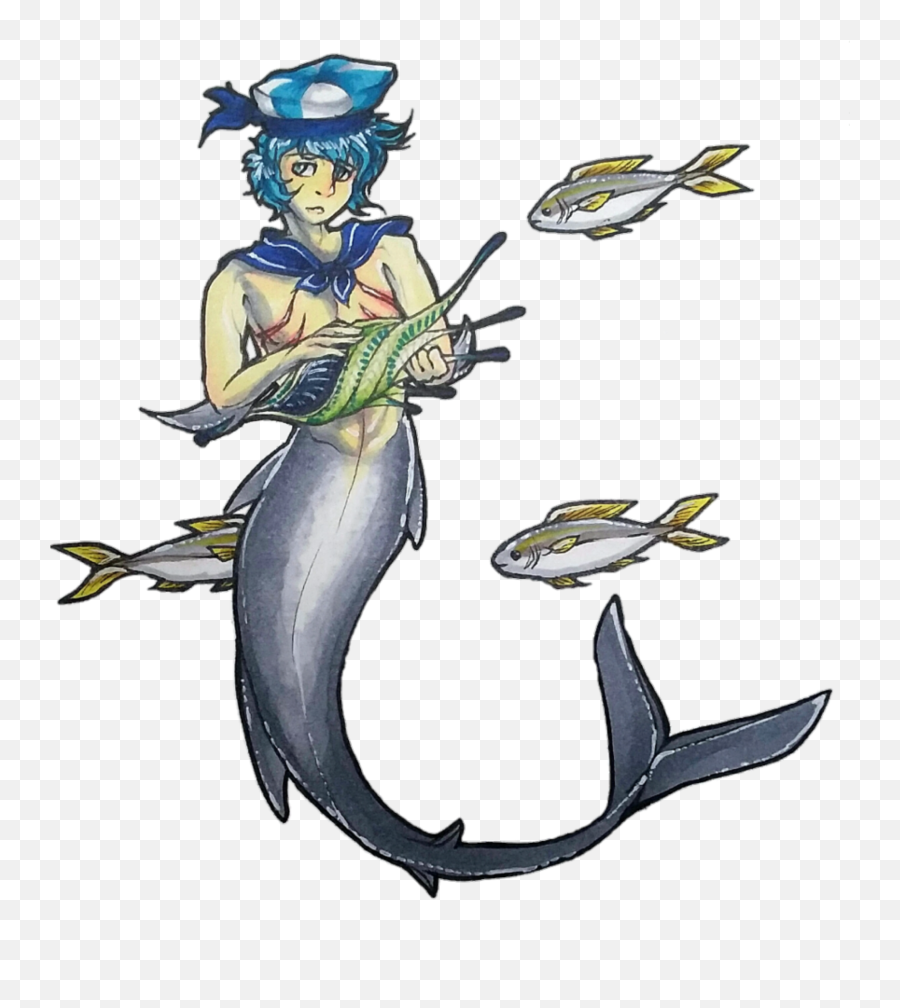 Fish Triton Merman Sailor Sticker - Fishes Emoji,Triton Emoji