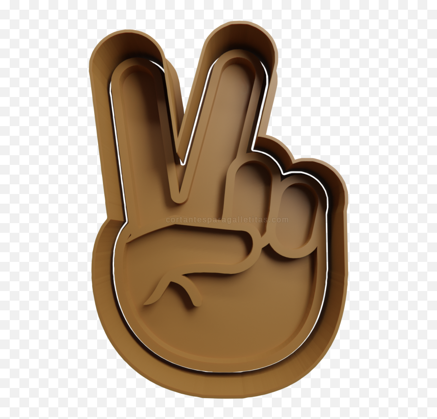 Manito Haciendo V Con Los Dedos - Sign Language Emoji,:v Emoticon