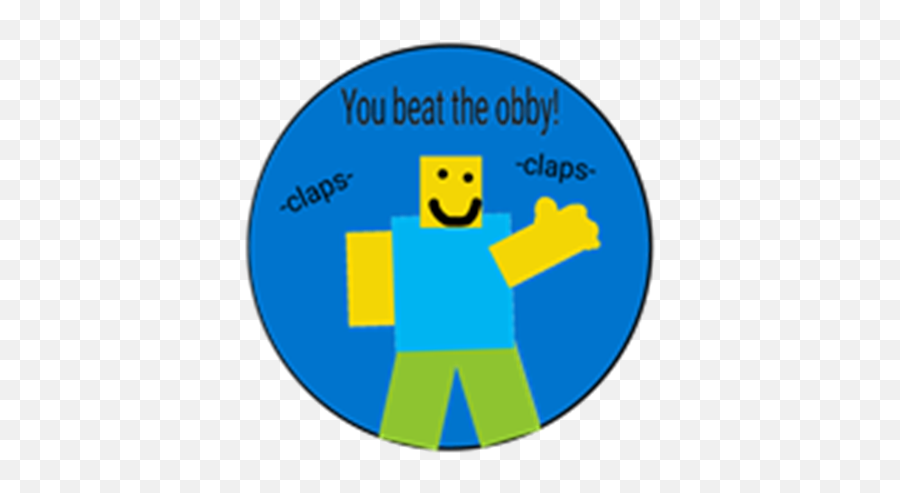 You Beat An Obby - Roblox Happy Emoji,Clapping Emoticon Text