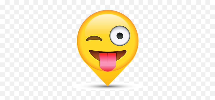 Map Marker Smiley Graphics - Happy Emoji,Nerd Emoticon Msn
