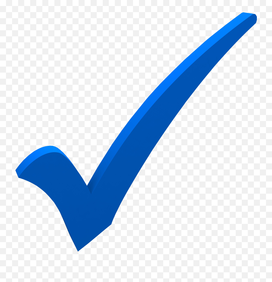 Blue Tick Images Png Transparent Png - Blue 3d Check Mark Emoji,Blue Checkmark Emoji