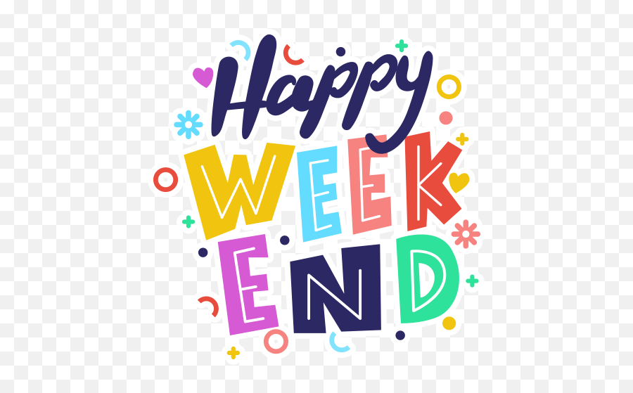 Happyweekend Weekend Sticker - Sticker The Week End Emoji,Happy Weekend Emoji