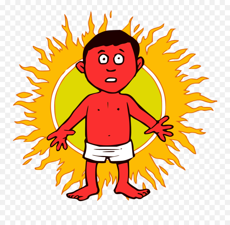 5 Thing People Who Sunburn Easily Know - Sunburn Clipart Emoji,Dread Head Emoji