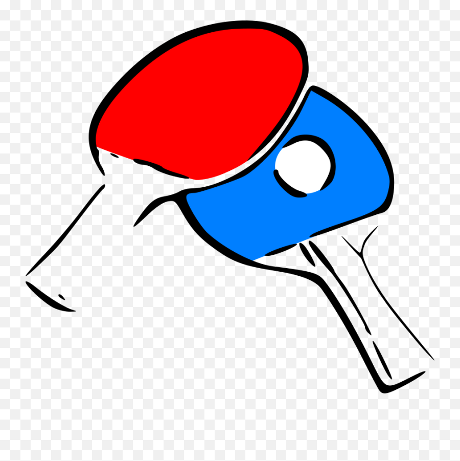 Ping Racket Pong Ball Tennis Bat Table - Free Clipart Table Tennis Emoji,Table Tennis Emotions