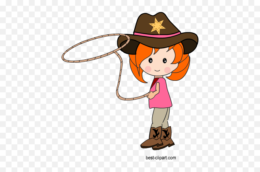 Western Cowboy Cowgirl Free Clip Art - Costume Hat Emoji,Emoji Sherrif
