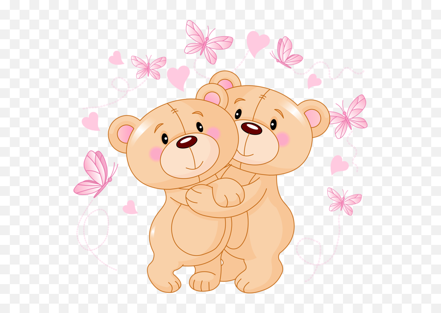 Teddy Bear Cartoon Cute Teddy Bears - Teddy Bears In Love Emoji,Cute Christmas Emoticons Bear
