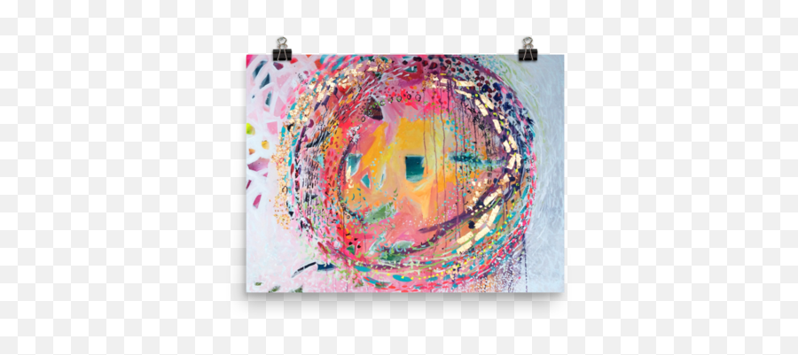 A Warm Personality Fine Art Print - Painting Emoji,How Can You Express Emotion Through Abstract Art