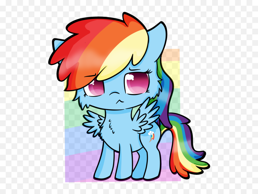 Rainbowtashie Derpibooru - Fictional Character Emoji,Emotions Chibi Easy