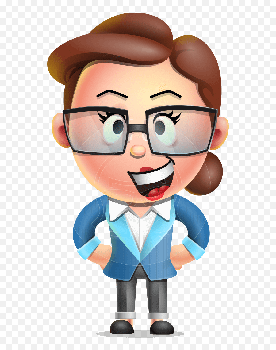 Vector 3d Business Woman Character - 3d Character Png Emoji,Cartoon Emotions 3d