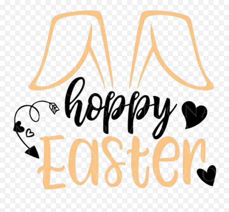 Happy Easter Sticker Challenge On Picsart - Hoppy Easter Silhouette Emoji,Best Easter Text Emojis
