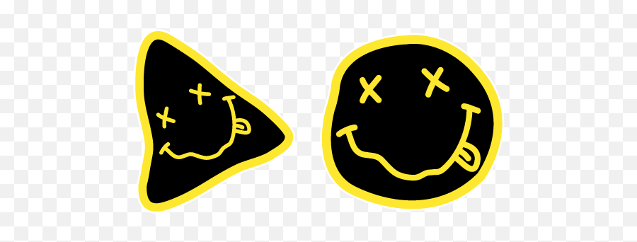 Nirvana Cursor U2013 Custom Cursor - Nirvana Smiley Face Emoji,Bowie Emoji